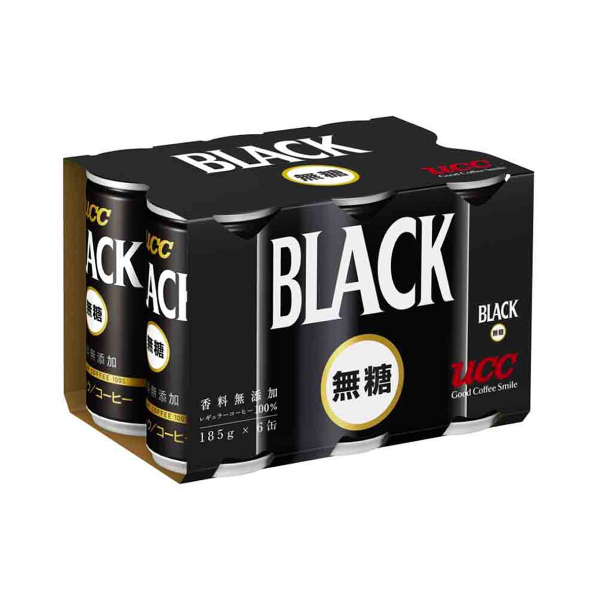 UCC Black Unsweetened Coffee Pack ( 6 Packs )